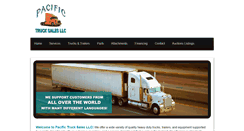 Desktop Screenshot of pacifictrucksales.net