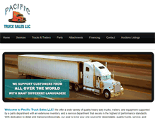 Tablet Screenshot of pacifictrucksales.net